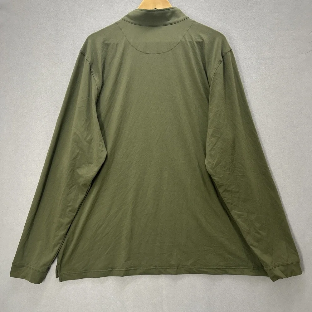Good Good Golf Bunker 1/4 Q-Zip Long Sleeve Pullover Army Green Men 3XL NEW